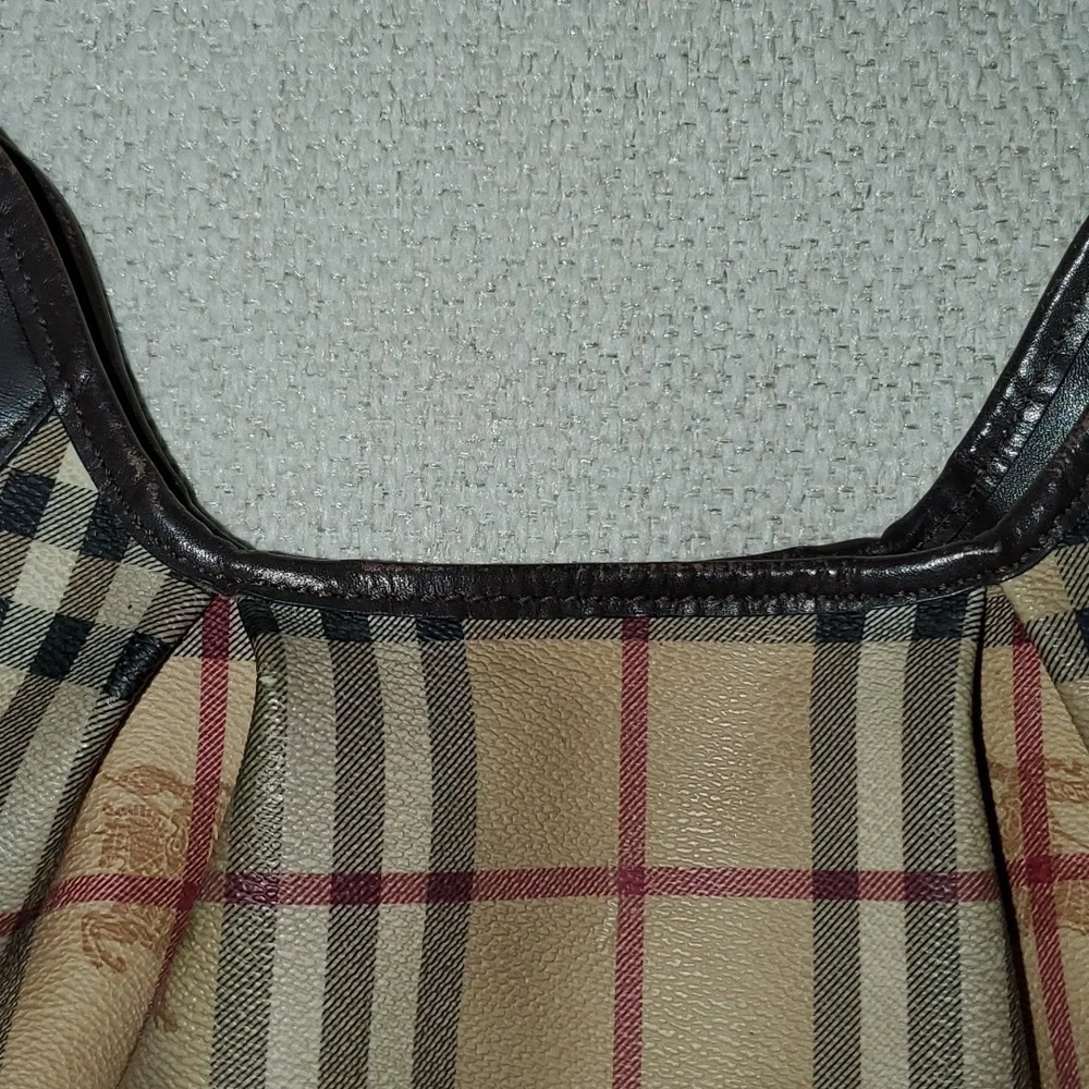 Burberry Large Haymarket Hobo Purse